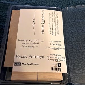 NWT Stampin’ Up! Many Merry Messages